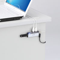 サンワサプライ USBハブ（USB HUB） USB2.0ハブ シルバー 4ポート セルフ・バスパワー USB-HUB225GSV 1個（直送品）