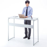 サンワサプライ スタンディングデスク（W1200） EHD-ST12050W 幅1200×奥行500×高さ1000mm 1台（直送品）