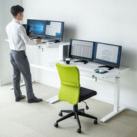 【在庫限り処分品】 サンワサプライ 手動昇降デスク（W1200） ERD-SH12070W 幅1200×奥行700×高さ675～1125mm 1台（直送品）