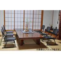 エイ・アイ・エス 楽THE椅子 4脚セット ブラウン RKT-06BR-4PCS（直送品）