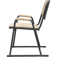 エイ・アイ・エス 肘付き楽THE椅子 4脚セット アイボリー/ブラック RKT-08IV/BK-4PCS（直送品）