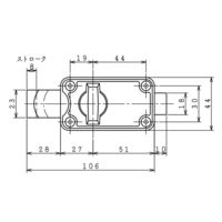 川口技研 ハイス WC錠[表示錠(スライドカギ)] ハイスWC錠 1個