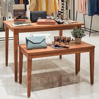 ストア・エキスプレス 木製テーブル テーパー脚 ブラウン W98×D45×H55cm 2245-806（直送品）