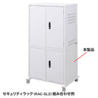 サンワサプライ セキュリティラック用扉付きスタンド RAC-SLSTNTB2 幅750×奥行610×高さ670mm 1台（直送品）