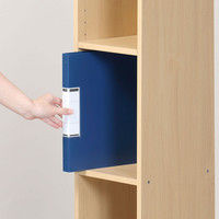 弘益 A4マルチ隙間収納 ホワイト 幅250×奥行295×高さ1800mm SS-M1825（WH） 1台（直送品）