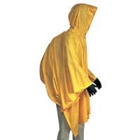 【レインコート】カジメイク レインポンチョ 1240-F-イエロー 1枚