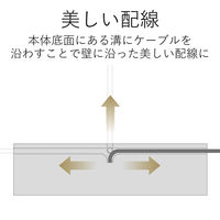 延長コード 電源タップ 2m 2ピン 4個口 コーナー型 雷ガード ほこり防止 黒 AVT-D9-2420BK エレコム 1個