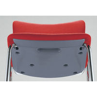 【軒先渡し】サンケイ ミーティングチェア CM350-MXC キャスター脚 レザー張り アイボリー 2脚セット（直送品）