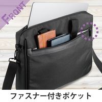 ビジネスバッグ PCバッグ 15.6インチ 高反発クッション ポケット×2 ブラック BM-BSGD15BK エレコム 1個
