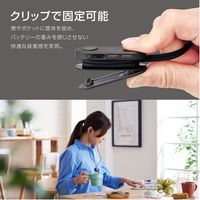 エレコム ワイヤレスイヤホン/Bluetooth/bund/巻き取りタイプ/クリップ付き/スモークブラック LBT-HPC17BK 1個