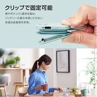 エレコム ワイヤレスイヤホン/Bluetooth/bund/巻き取りタイプ/クリップ付き/サックスブルー LBT-HPC17BU 1個