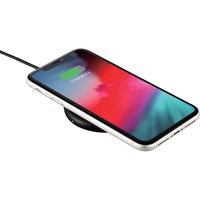 エレコム ワイヤレス充電器/Qi充電器/5W/コンパクト/卓上/ケーブル一体/2m/ブラック W-QA17BK 1個