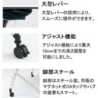 【組立設置込】プラス リネロ2 フォールディングテーブル 幕板なし・棚板付 幅1800×奥行600mm LD-620T2/BK 1台（直送品）