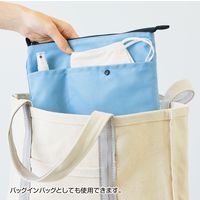 リヒトラブ 抗菌・抗ウィルス繊維 サコッシュポーチ ALCLEA チャコールグレー A7921-27 1個