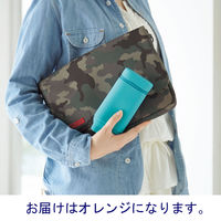 リヒトラブ スタンドペンケース〈オーバルタイプ〉オレンジ A7694-4 1個