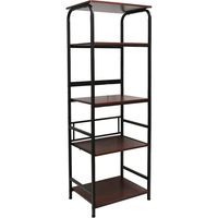 フクダクラフト シンプルレンジラック ロータイプ ブラック a24592 1個（直送品）