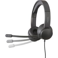 アイリスオーヤマ ヘッドセット(USBタイプ)　IHS-U03-B　ブラック IHS-U03-B 1台
