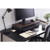 アイリスオーヤマ モニター台　MNS-590　ブラウン MNS-590 1台