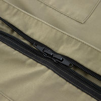 コーコス信岡 ライトT/Cストレッチ 半袖ツナギ 3XL グリーン D-6702 1着（直送品）