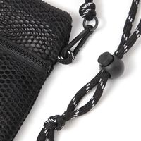 【LAKOLE/ラコレ】 メッシュダブルポケットショルダーバッグ ブラック