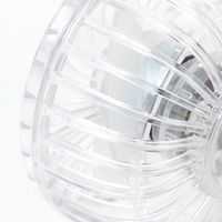 クリアカラビナ付きハンディファン クリア LAKOLE/ラコレ