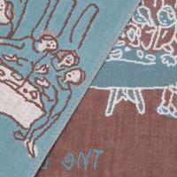 （世界の名作）ガーゼハンドタオル ラストサパー 1セット（1枚×2） LAKOLE/ラコレ