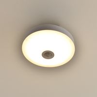 YAMAZEN LEDミニシーリングライト 人感センサー付 電球色 白熱電球60W相当 工事不要 MLC-S075L 1個