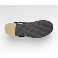 山一 抗菌キルティング2バンドサンダル ブラック LL 7609BKLL 1足 68-0793-52（直送品）