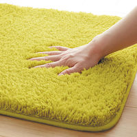 ふわふわ吸水大判バスマット ピスタチオグリーン 1個