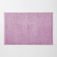 インド綿タオル地バスマット 5色組 1セット（5色各1パック×3：計15個）