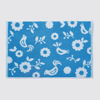 インド綿タオル地バスマット 北欧の森3色組 1セット（3色各1パック×3：計9個）