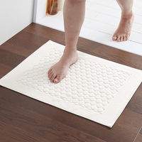 今治タオルブランド ぽこぽっこタオル地吸水バスマット 1セット（3個）