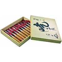 嘉孝製作所 叩き木彫のみ 10本組 63-5473-62 1組（直送品）