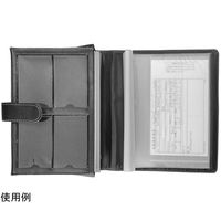 ブルー 電子車検証保護ケース 100枚セット DSC-001 1セット(100枚) 67-9227-36（直送品）