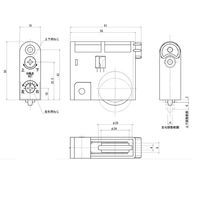 家研販売 木製引戸用戸車 B KHMJB-907 (B) 1個 68-2014-99（直送品）