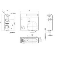 家研販売 木製引戸用戸車 FL KHWD6-Y35 (FL) 1個 68-2015-03（直送品）