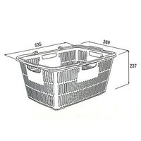 大和産業 買い物かご ダークグレー 5個入 SB-33 1セット(5個) 65-5552-74（直送品）