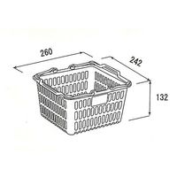 大和産業 買い物かご エバーグリーン 5個入 SL-1 1セット(5個) 65-5552-30（直送品）