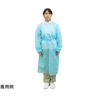 小野商事 不織布アイソレーションガウン ブルー フリーサイズ 100着入 WS6670 1箱(100着) 65-8737-47（直送品）