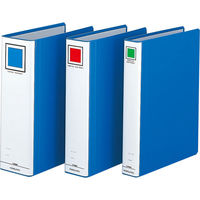 コクヨ　チューブファイル　エコツインR　A4タテ　とじ厚80mm　青　両開きパイプ式ファイル　フ-RT680B　1冊（わけあり品）