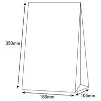 シモジマ 角底無地袋 No.12 004011200 1袋(100枚)（わけあり品）