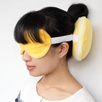 パラデック Mousse マカロン型アイマスクピロー　枕　アイマスク　MSEー150 YE MSEー150YE 1ヶ