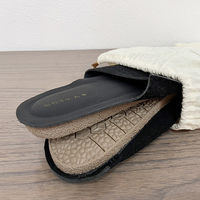 パラデック Cotka スエードスリッパ 室内履き ルームシューズ  CTKー2 BK ブラック Mサイズ 1足