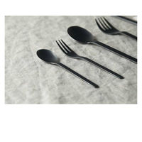 佐藤金属興業 ブラック スプーン 118346 1個（直送品）