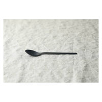 佐藤金属興業 ブラック スモールスプーン 118360 1セット(5個)（直送品）