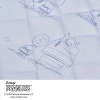 nishikawa スヌーピー リバーシブル敷きパッド ハピネス ブルー CM05600602800 クール シンカーパイル 1枚