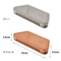 DSK.pig(ディーエスケー) キッチン ランチボックス 薄型弁当箱 抗菌フードマン おにぎり グレー 864349 1セット（2個）（直送品）