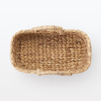 無印良品 ウォーターヒヤシンス 持ち手付 オーバル バスケット 小 約幅３７×奥行１８．５×高さ１６ｃｍ 良品計画