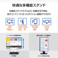 iiyama 21.5インチ液晶モニター 画面回転機能/上下昇降機能 XUB2292HSU-B6 1台（わけあり品）