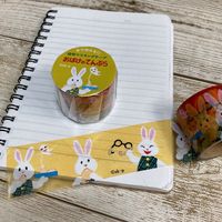 学研ステイフル せなけいこ おばけのてんぷら 透明マスキングテープ 30mm幅 （うさぎ） M05067 1個